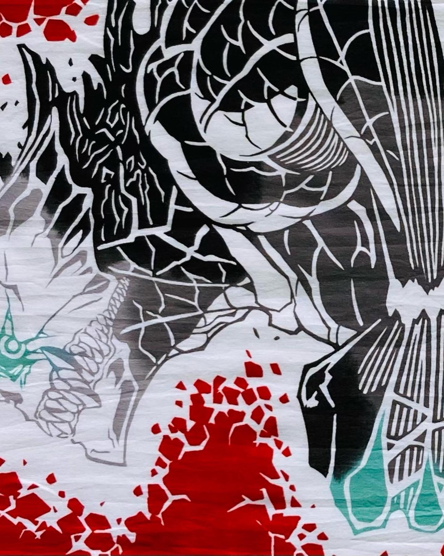 怪獣8号注染手ぬぐい️: 注染工房制作実績のご紹介